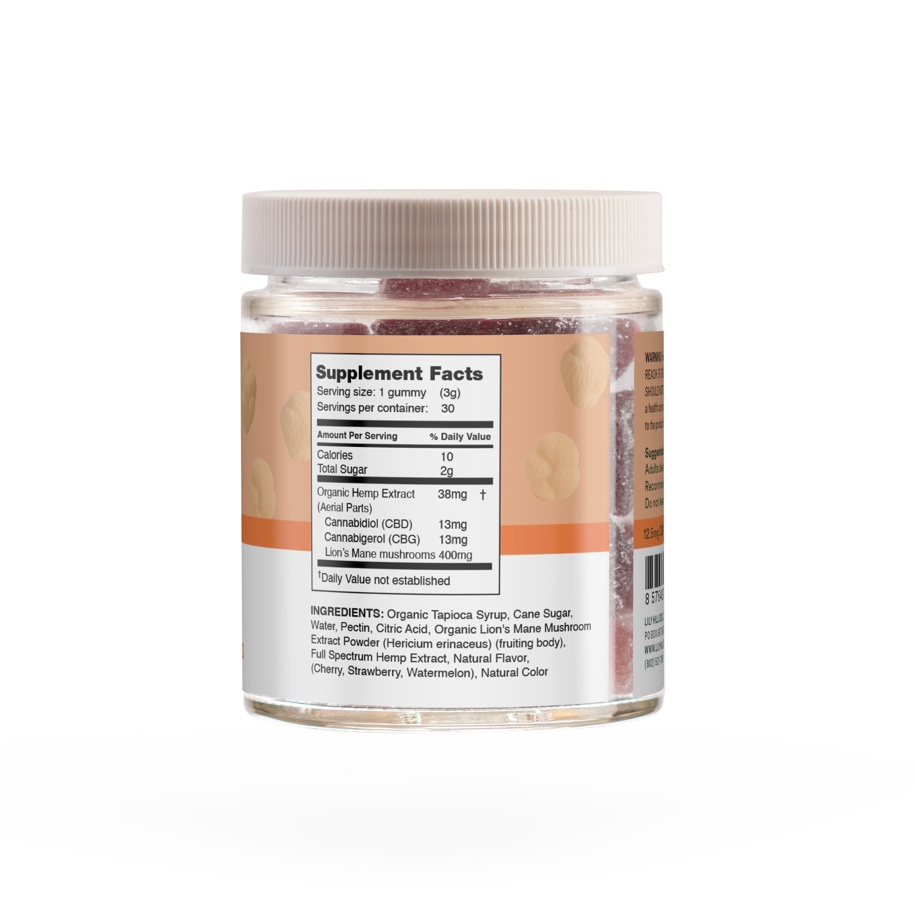 Energy + Focus CBD:CBG Lion's Mane Mushroom Gummies – Lily Hill