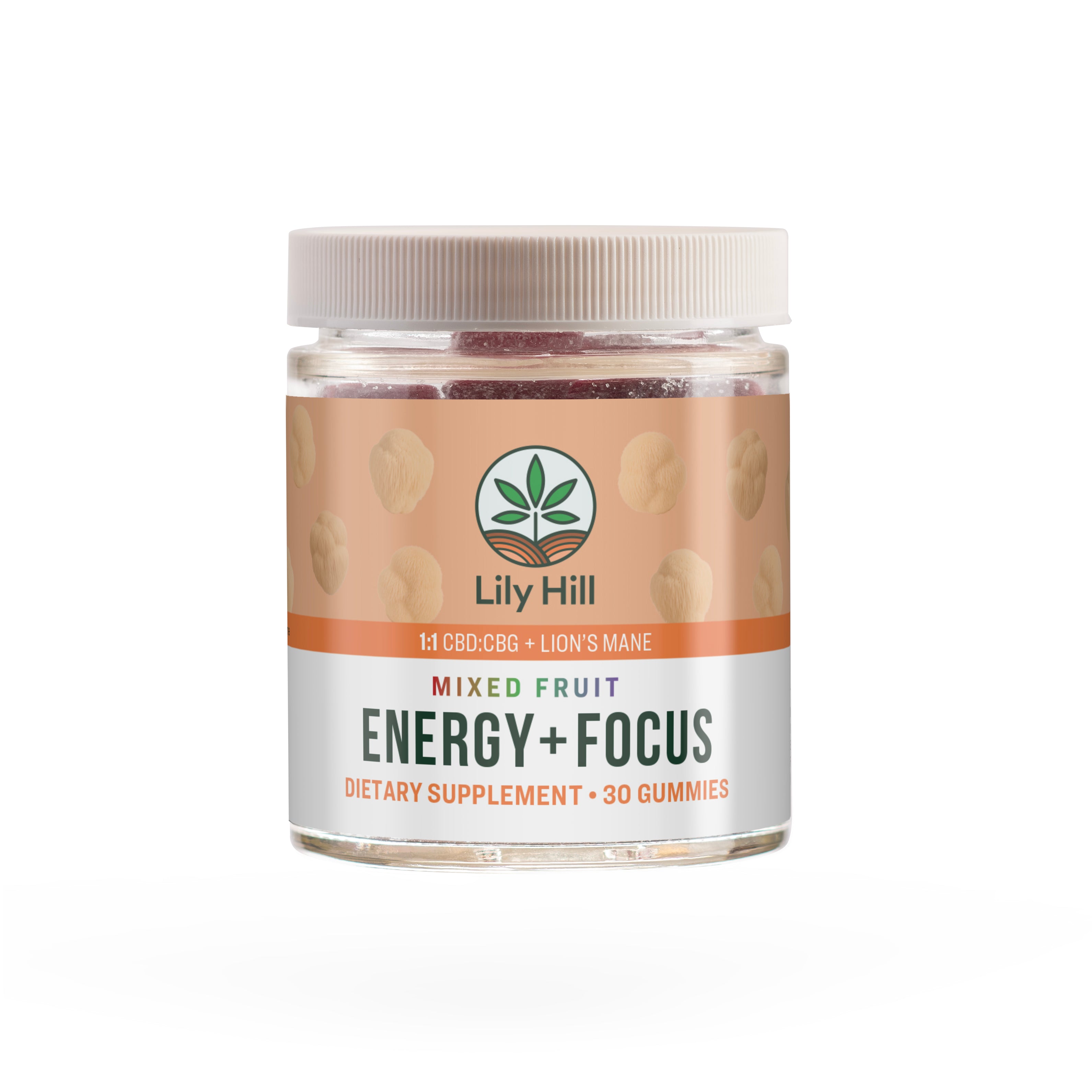 Energy + Focus CBD:CBG Lion's Mane Mushroom Gummies – Lily Hill